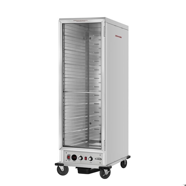 Koolmore 33 in. Commercial Insulated Heated Holding/Proofing Cabinet with Glass Door and 35-Pan Capacity - KM-CHP36-SIGL
