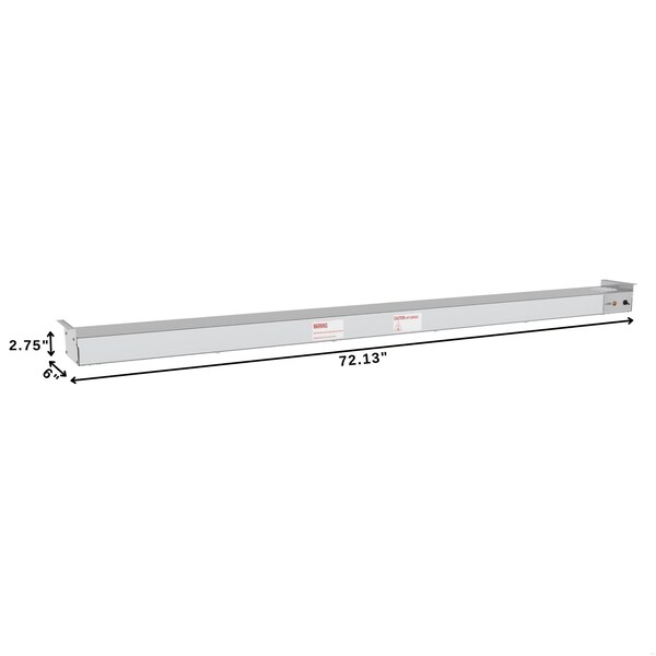Koolmore 72 In. High Wattage Commercial Strip Warmer with Toggle Controls - 120V, 1725W - KM-WSTRIP-72