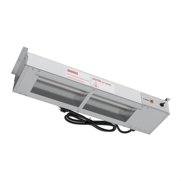 Koolmore 24 In. High Wattage Commercial Strip Warmer with Toggle Controls and Cord - 120V, 500W - KM-WSTRIP-24
