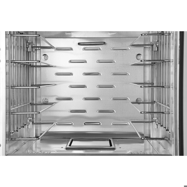 Koolmore 33 in. Commercial Half Size Non-Insulated 5-Pan Holding Cabinet with Wire Racks and Glass Door - KM-CHP12-WNGL