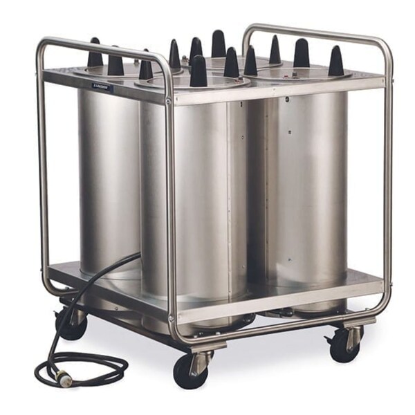 Lakeside Regular Heated Tubular 4 Stack Plate Dispenser; 5-7/8" to 6-1/2" - 8406