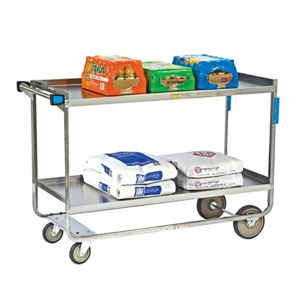 Lakeside Stainless Steel Utility Cart; 700 Lb Capacity, 2 Shelf, 21"x49" - 758