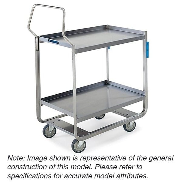 Lakeside Stainless Handler Series 3 Shelf Cart; 1,000 lb Capacity, 21"x33" - 4944