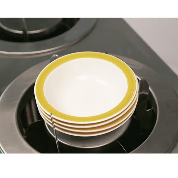 Lakeside Adjustable Heated 4 Stack Plate Dispenser Cabinet; 2-3/4" to 6" - 919