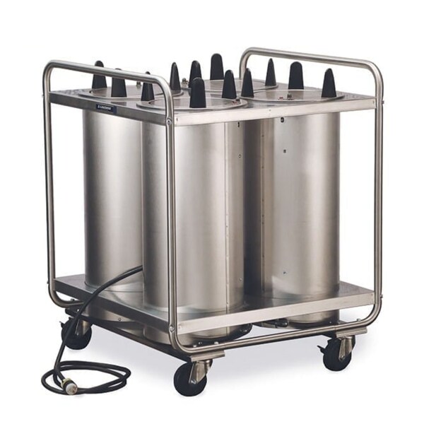 Lakeside Regular Heated Tubular 4 Stack Plate Dispenser; 8-1/4" to 9-1/8" - 8409