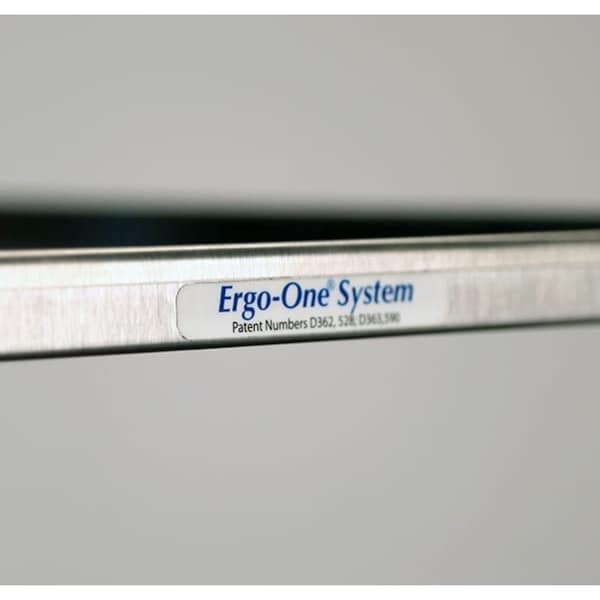 Lakeside Stainless Ergo-One Series 2 Shelf Cart; 500 lb Capacity, 21"x49" - 6830