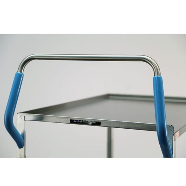 Lakeside Stainless Ergo-One Series 2 Shelf Cart; 500 lb Capacity, 21"x49" - 6830