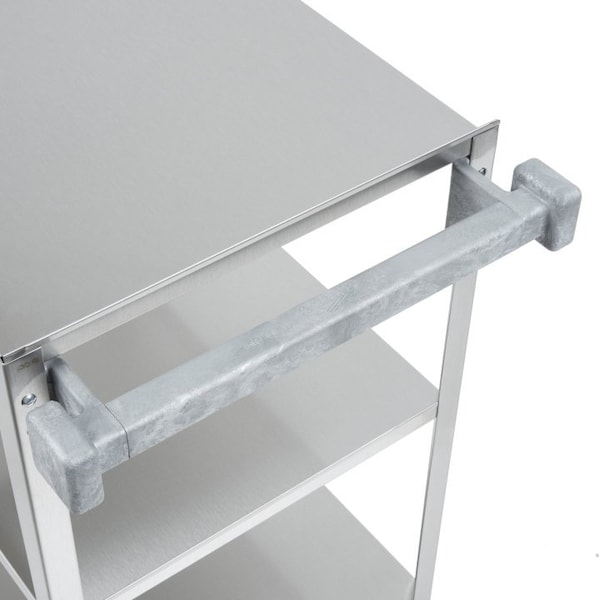 Vollrath Co Vollrath Medium Duty Utility Cart, Stainless Steel, 30-7/8X17-3/4X33-3/4, 300 Lb Cap - 97121