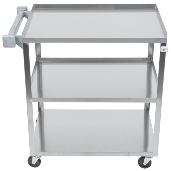 Vollrath Co Vollrath Medium Duty Utility Cart, Stainless Steel, 30-7/8X17-3/4X33-3/4, 300 Lb Cap - 97121