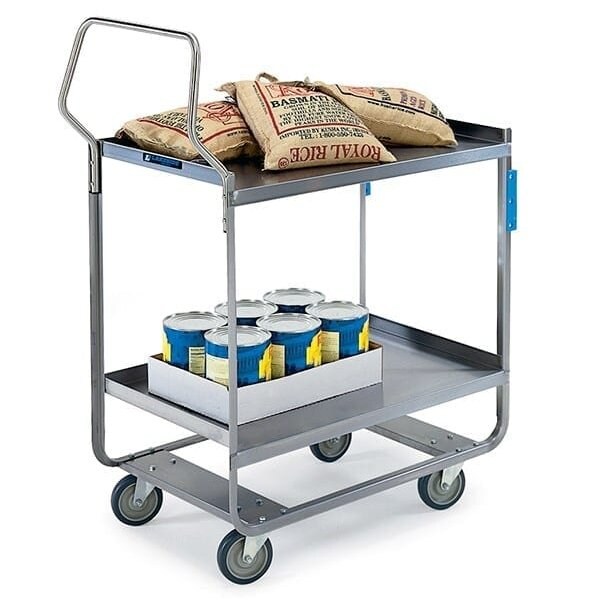Lakeside NSF Stainless Handler Series 2 Shelf Cart;700 lb Capacity, 15-1/2"x24" - 4510