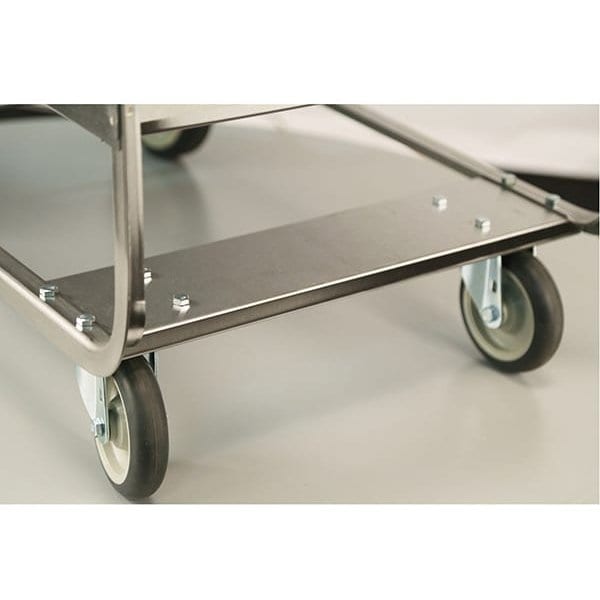 Lakeside NSF Stainless Handler Series 2 Shelf Cart;700 lb Capacity, 15-1/2"x24" - 4510