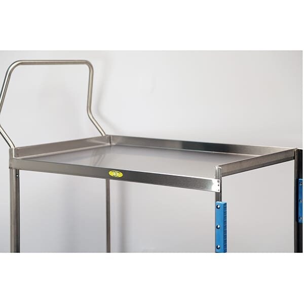 Lakeside Stainless Handler Series 2 Shelf Cart; 700 lb Capacity, 15-1/2"x24" - 4710
