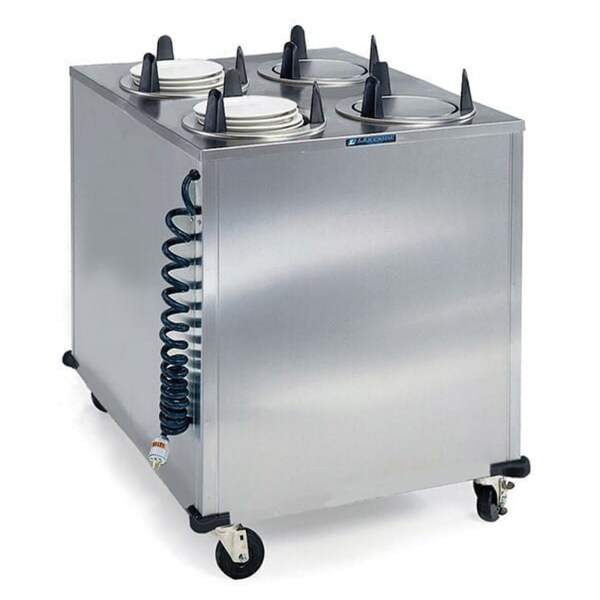Lakeside Regular Heated 4 Stack Plate Dispenser Cabinet; 6-5/8" to 7-1/4" - 6407
