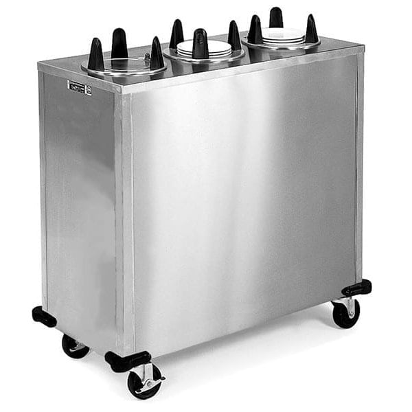 Lakeside Regular Non Heated Tubular 3 Stack Plate Dispenser; 9-1/4" to 10-1/8" - 7310