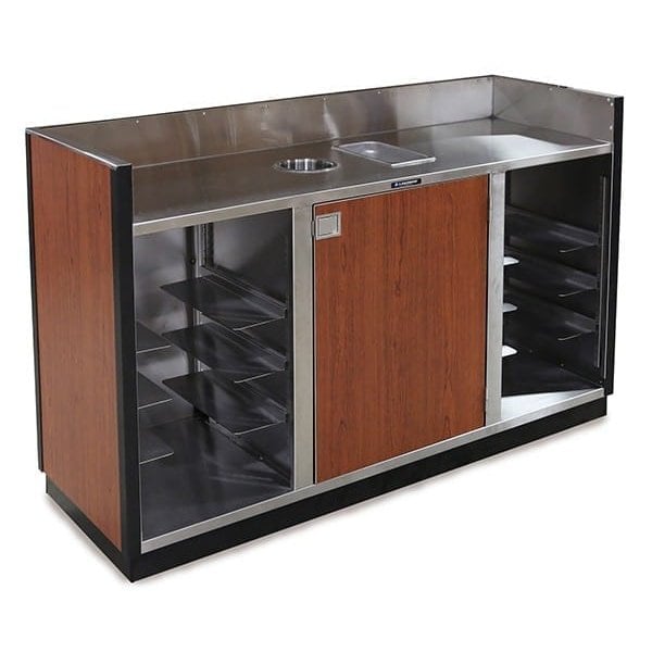 Lakeside Mobile Bussing Station w/Laminate Exterior-Holds (8) Bus Tubs - 4618