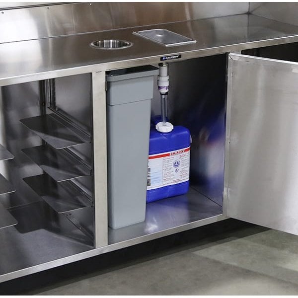 Lakeside Mobile Bussing Station w/Laminate Exterior-Holds (8) Bus Tubs - 4618