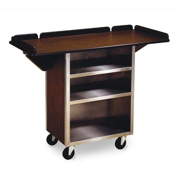 Lakeside Beverage Service Cart w/Drop Leaves; 19-1/2"x45-3/8"(Leaves Up) - 672