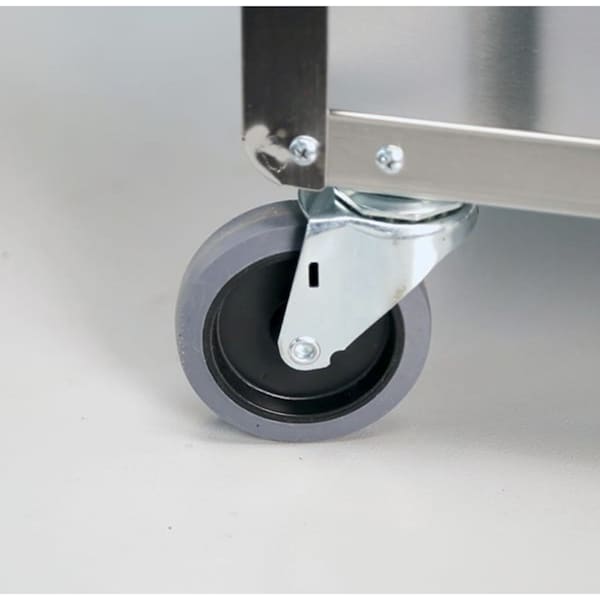 Lakeside Stainless Steel 3 Shelf Guard Rail Cart; 300 lb Capacity, 15-1/2"x24" - 316