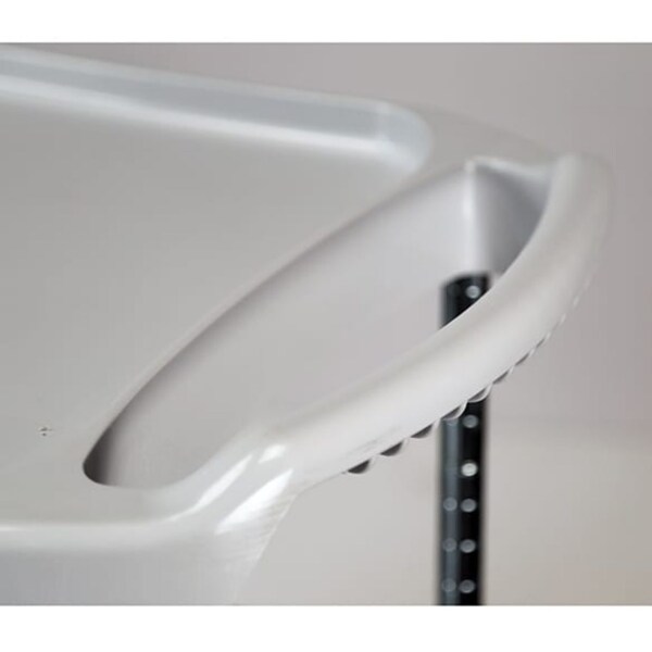 Lakeside Plastic 3-Shelf Cart; 300 lb Capacity, 16"x28-1/2" - Light Grey - 2501