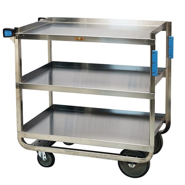 Lakeside Stainless Steel 3 Shelf Cart, 1,000 lb Capacity, 21"x33" - 944