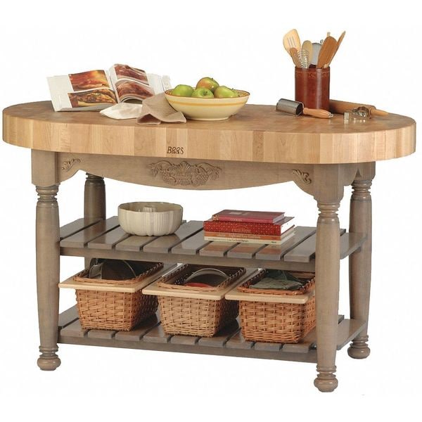 John Boos & Co Table, Harvest, Useful Grey, 60"x30"x4" , 30" W 60" L 36" H,  - CU-HAR60-UG