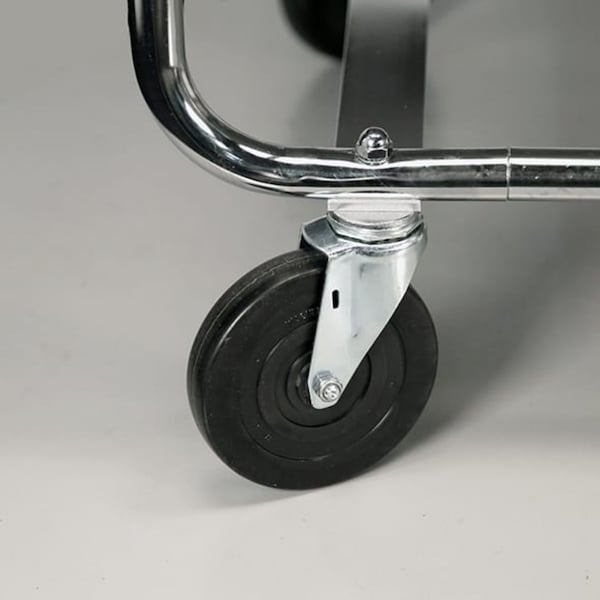 Lakeside Tubular Chrome Frame 2 Shelf Cart; 500 lb Capacity, 21"x33" - 492