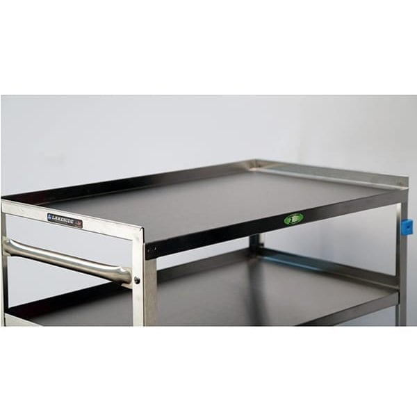 Lakeside Stainless 5 Shelf Banquet Cart; (3) Edges Up, 500 lb Capacity, 18"x31" - 357