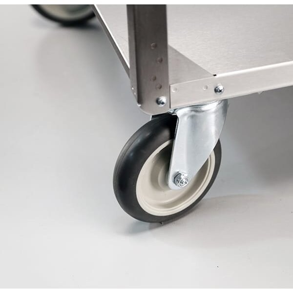 Lakeside Stainless 5 Shelf Banquet Cart; (3) Edges Up, 500 lb Capacity, 18"x31" - 357