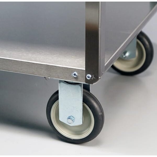 Lakeside Stainless 5 Shelf Banquet Cart; (3) Edges Up, 500 lb Capacity, 18"x31" - 357