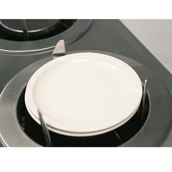Lakeside Adjust-A-Fit Heated 3 Stack Plate Dispenser Cabinet; 8-3/4" to 12" - 975