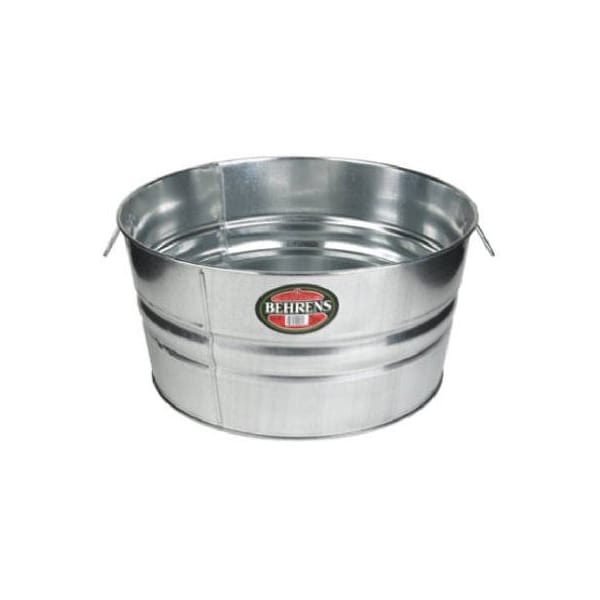 Behrens 11 Gallon Galvanized Steel Round Tub - 1GS