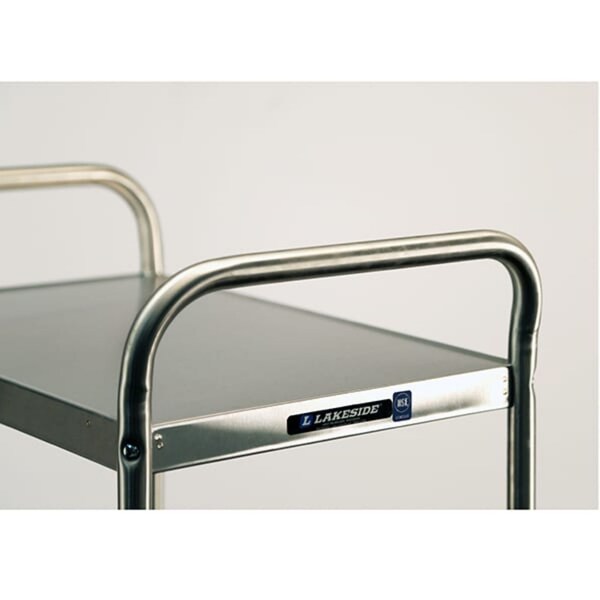 Lakeside Tubular Frame Stainless Steel 3-Shelf Cart; 500 lb Capacity, 18"x27" - 222