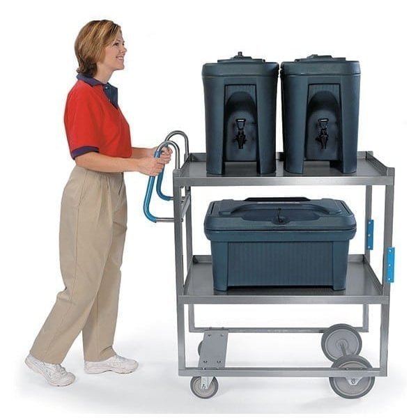 Lakeside Stainless Ergo-One Series 2 Shelf Cart; 700 lb Capacity, 21"x49" - 7030