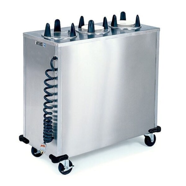 Lakeside Regular Heated 3 Stack Plate Dispenser Cabinet; 5-7/8" to 6-1/2" - 6306