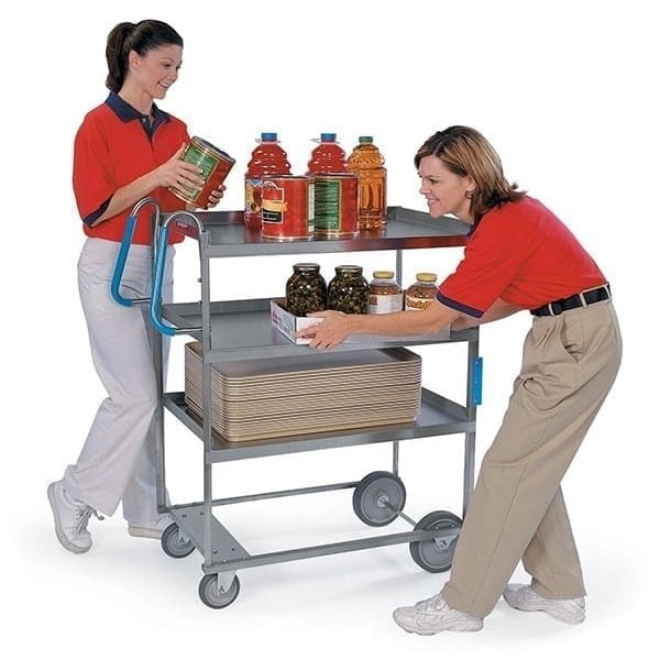 Lakeside NSF Stainless Ergo-One Series 3 Shelf Cart; 700 lb Capacity, 21"x33" - 5925