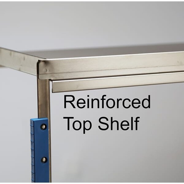 Lakeside NSF Stainless Steel Utility Cart; 700 Lb Capacity, 3 Shelf, 21"x49" - 559