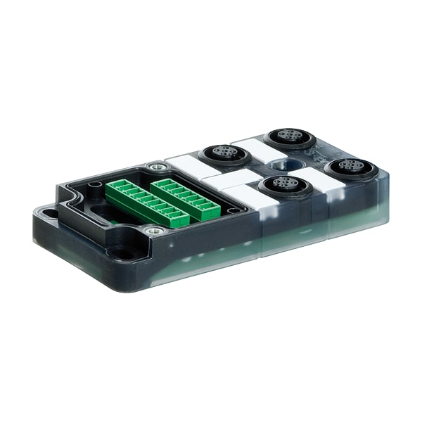 Murr Elektronik EXACT12, 4XM12, 5-POLE, CAJA BÁSICA, NPN-LED'S, Sin cable principal - 8000-84501-0000000