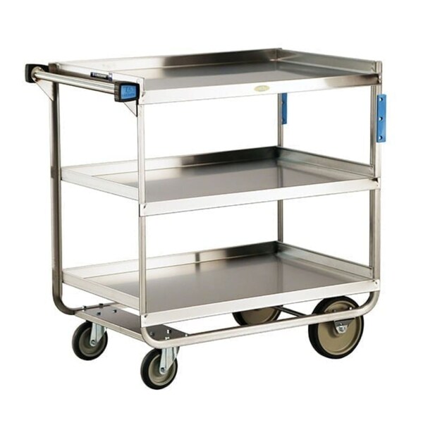 Lakeside Stainless Steel Utility Cart; 700 Lb Capacity, 3 Shelf, 21"x33" - 744