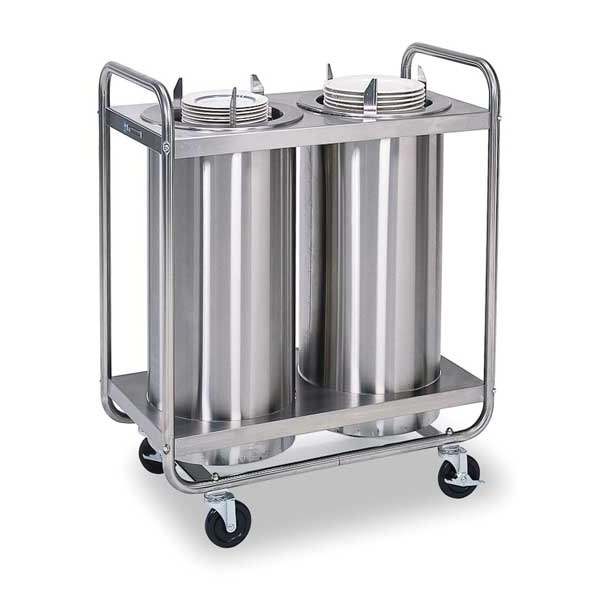 Lakeside Adjustable Non Heated 2-Stack Plate Dispenser;Fit Plates 6-1/2"-9-3/4" - 773