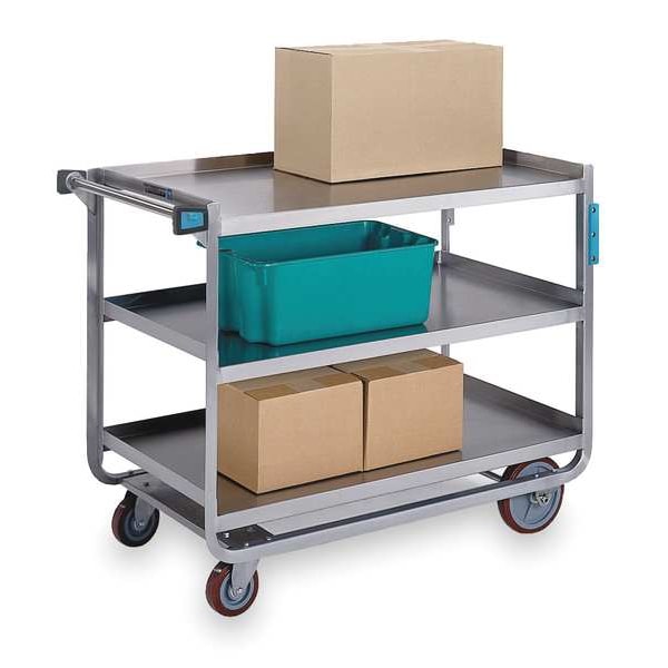 Lakeside Stainless Steel Utility Cart; 1,000 Lb Capacity, 2 Shelf, 24"x36" - 947