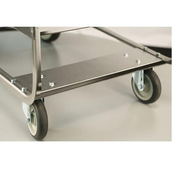 Lakeside Stainless Steel 2 Shelf Utility Cart, 700 lb Capacity, 21"x33", NSF - 543