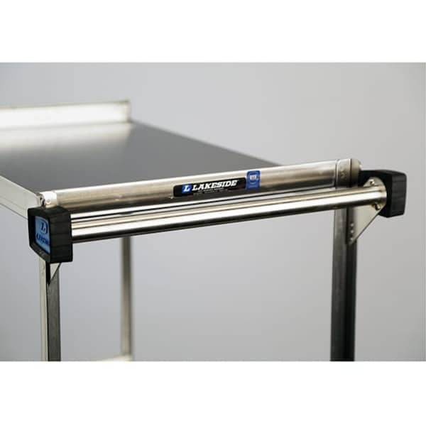 Lakeside Stainless Steel 2 Shelf Utility Cart, 700 lb Capacity, 21"x33", NSF - 543