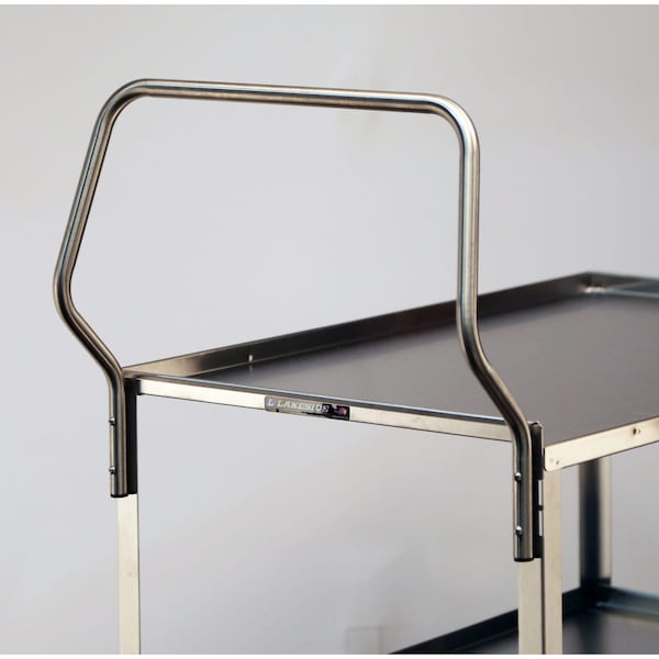 Lakeside Stainless Steel Handler Series 3 Shelf Cart; 500 lb Capacity, 21"x35" - 4444