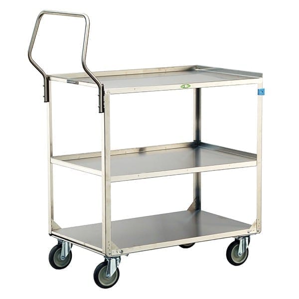 Lakeside Stainless Steel Handler Series 3 Shelf Cart; 500 lb Capacity, 21"x35" - 4444