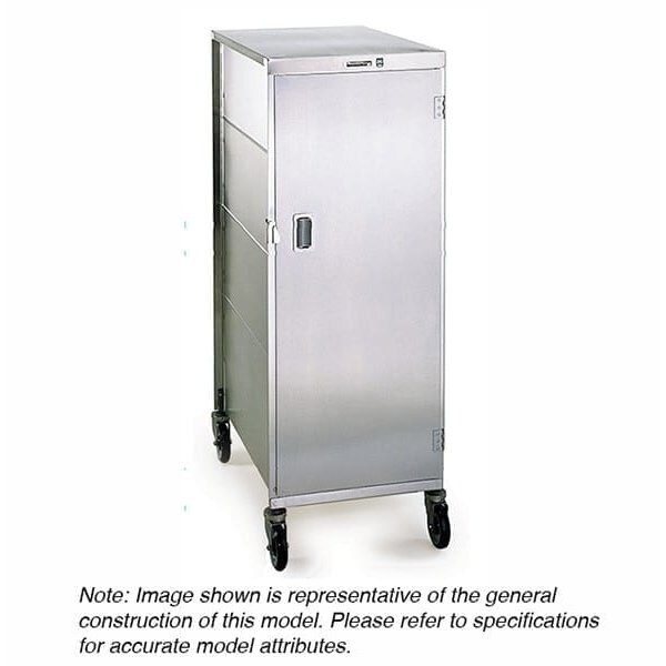 Lakeside Stainless w/Vinyl Exterior 16 Tray Delivery Cart; 1 Door-14"x18" Trays - 640