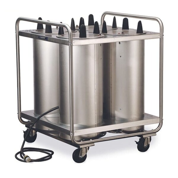 Lakeside Regular Heated Tubular 4 Stack Plate Dispenser; 9-1/4" to 10-1/8" - 8410