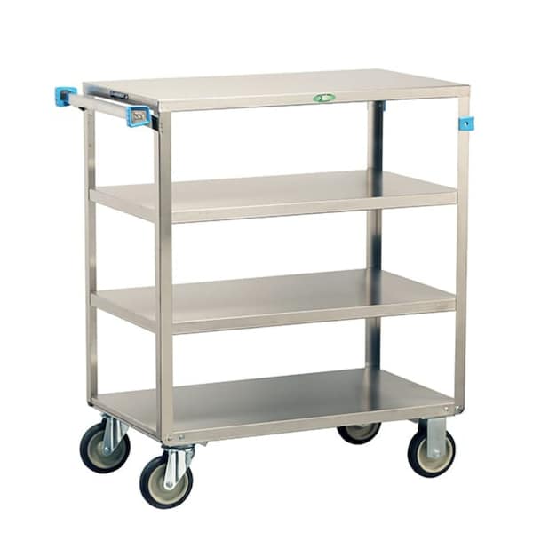 Lakeside Stainless 4 Shelf Banquet Cart;All Edges Down, 500 lb Capacity, 18"x31" - 353