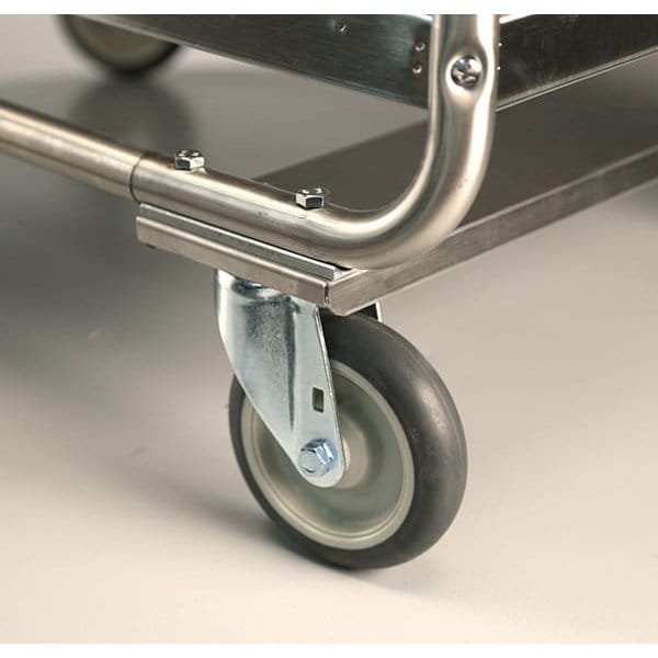 Lakeside Stainless Tray-N-Silver Cart;Holds (4)1/4 Size Pans, (130)16"x22" Trays - 214