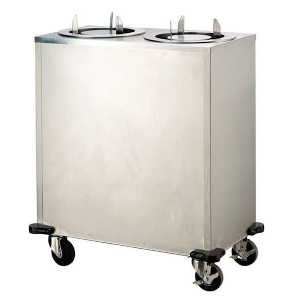 Lakeside Adjustable No Heat 2 Stack Plate Dispenser Cabinet; 2-3/4" to 6" - 905
