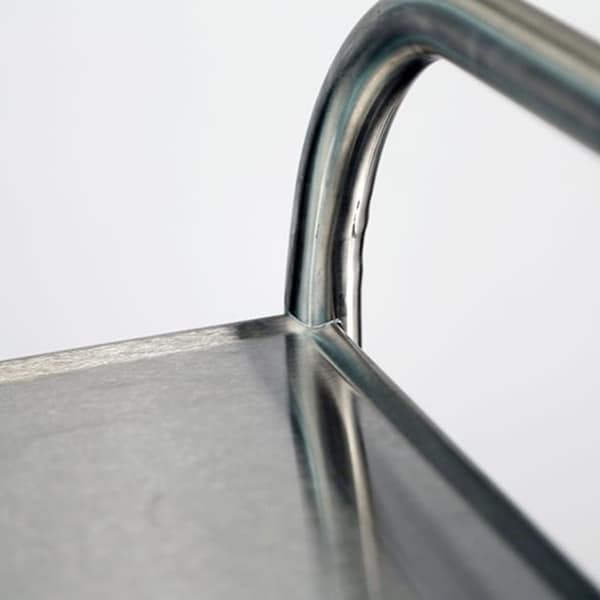 Lakeside Tubular Frame Stainless Steel 2-Shelf Cart; 500 lb Capacity, 21"x33" - 243